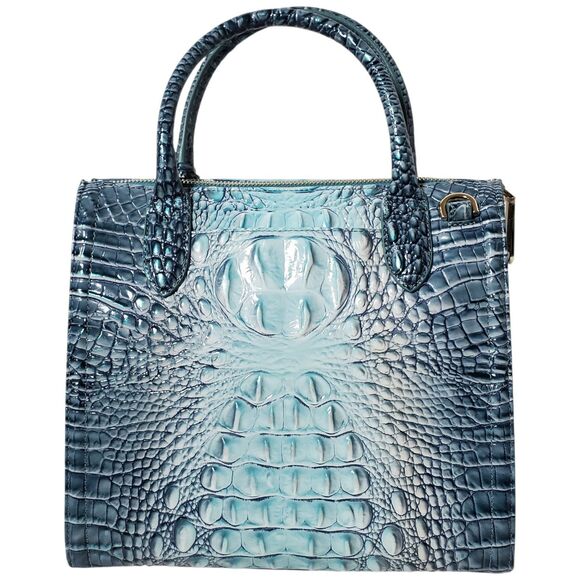 Brahmin Spearmint Blue Caroline Melbourne Satchel Handbag NWT - Picture 6 of 10